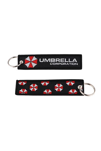 Choice 1 Umbrella Corporation Embroidered Keys Tag Keychains for Women Keyring Japanese Anime Car Keys Fas.