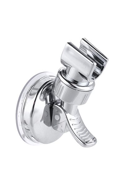 Choice silver Shower Head Holder Bathroom Strong Vacuum Suction Cup Wall Mount Holder Adjustable Hand Showe