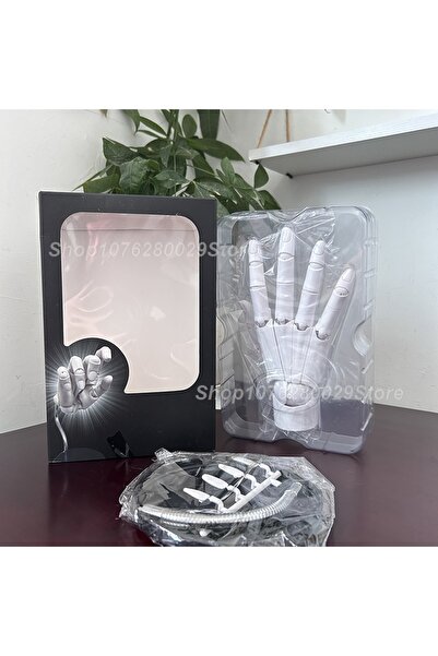 Choice3 أ مع صندوق 1:1 مفصل يد متحرك للغاية نموذج محاكاة يد بيضاء رمادية يد ي...