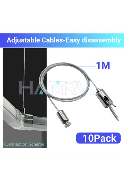 Choice 100cm 10pack NEW 10-250cm Adjustable Suspension Cables Steel Hanging Chain Lamp Ceiling hexagon Ligh