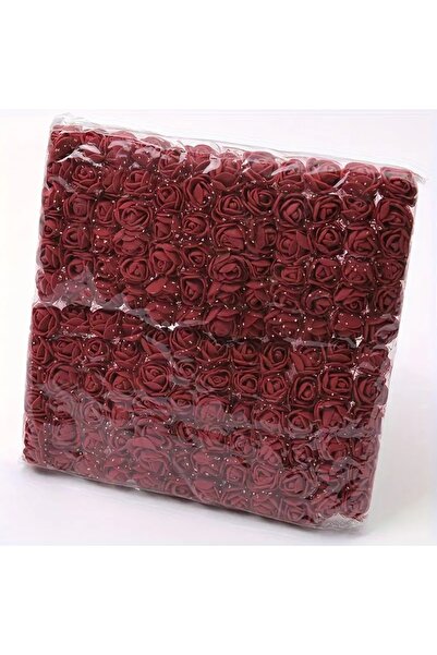 Choice4 144 قطعة/2 سم من زهور الدانتيل الصغيرة المصنوعة من رغوة الورد الأحمر ...