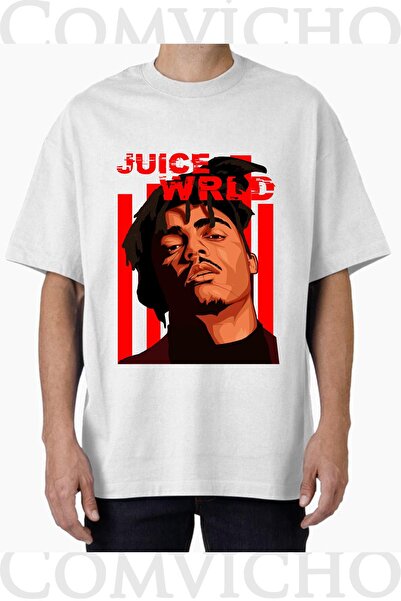 COMVİCHO Unisex Juice Vrld V1 Design Printed Oversize T-Shirt
