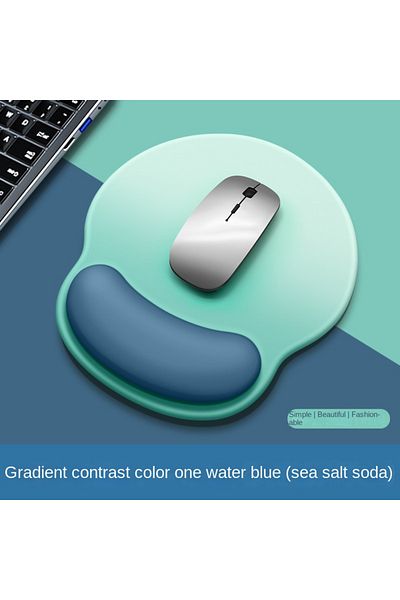 Choice Aqua Blue Gradient Mouse Pad Wrist Guard with Logo Female Wrist Guard Mouse Pad Wrist Support Comput