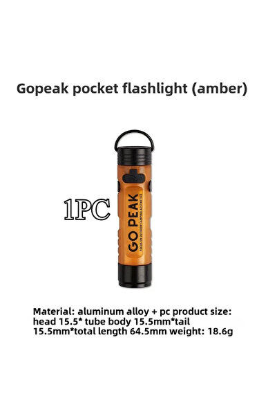 Choice 1 قطعة من مصباح يدوي ذهبي GO PEAK LED بمشبك للقبعة قابل للحمل وطويل ال...