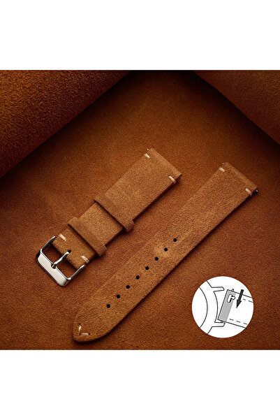 Choice 18mm Silver Buckle Light Brown Wristband 20mm 22mm 14mm 16mm 18mm Quic...