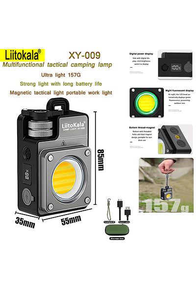 liitokala GRAY Liitokala XY-009 Outdoor ultra camping camping explosion bright long endurance magnetic tactica