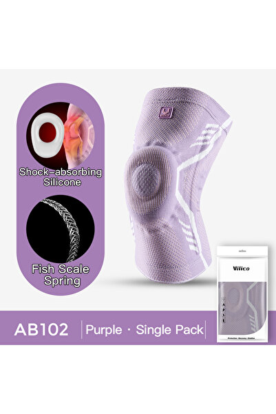 Choice M AB102-PL قطعة واحدة من دعامة الركبة الرياضية ذات الزنبرك الضاغط المح...