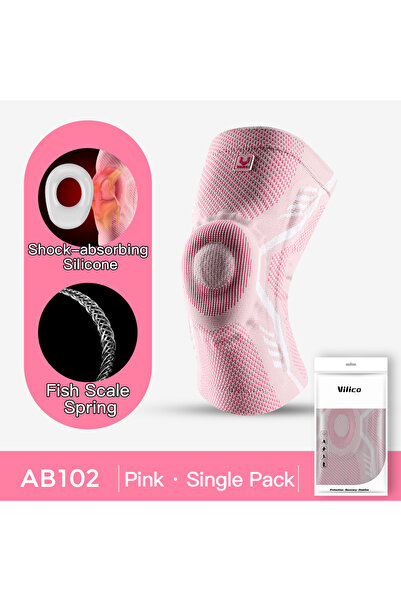 Choice M AB102-RD قطعة واحدة من دعامة الركبة الرياضية ذات الزنبرك الضاغط المح...