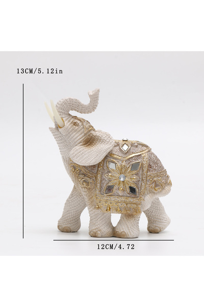 Choice1 32014B تمثال فيل محظوظ من فنغ شوي - ديكور جذاب للثروة، منحوتة أصلية ل...