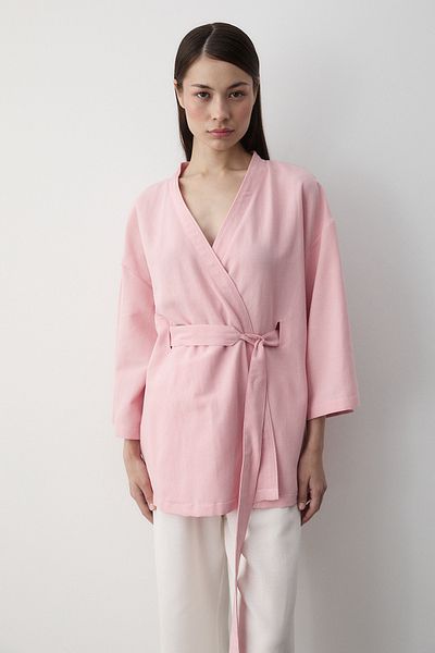 Laluvia Rosa Kimono mit Innenbund - 5383