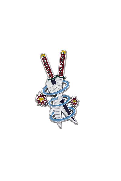 Choice X00276-12 Anime Demon Slayer Enamel Pins Brooch Kimetsu no Yaiba Sword Weapon Badge Fans Cosplay Sou
