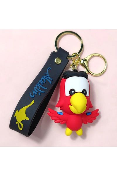 Miniso 05 Anime Aladdin Keychain Cute Princess Jasmine Genie Figure Doll Keyring Pendent Key Accessories Ki