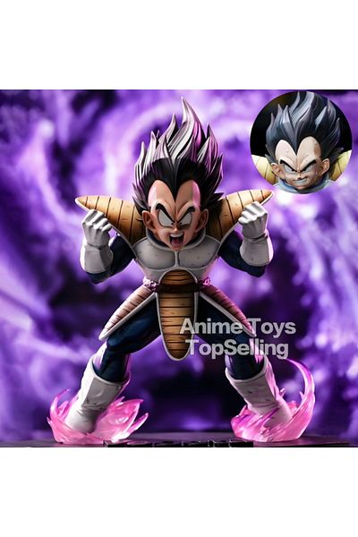 BANDAI Vegeta 22cm/8.7in Anime Dragon Ball Z Figure YavMay Vegeta Figurine PVC Action Figures Pvc Collectio
