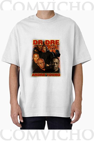 COMVİCHO Unisex Dre.Dre V5 Design Printed Oversize T-Shirt