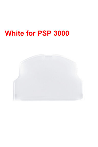 ALLOYSEED غطاء خلفي للبطارية لجهاز PSP3000 باللون الأبيض، قطع غيار إصلاح غطاء خلفي للبطارية البديلة، رف للغطاء الخلفي