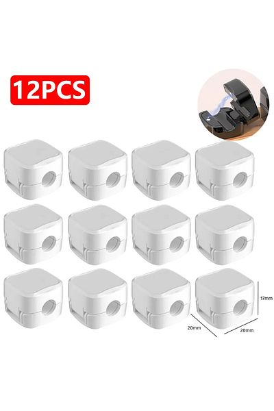Choice 12PCS White 24/6PCS Magnetic Cable Organiser Clips Cable Management Wire Manager Cord Holder Chargin
