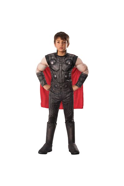 Marvel Deluxe Thor costume with muscles for boys - Avengers 120-130 cm 5-7 years