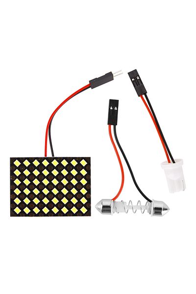 Choice 48 LED 3030 T10 5050 3030 LED لوحة داخلية ضوء أبيض مصباح قراءة عالمي لسقف صندوق السيارة