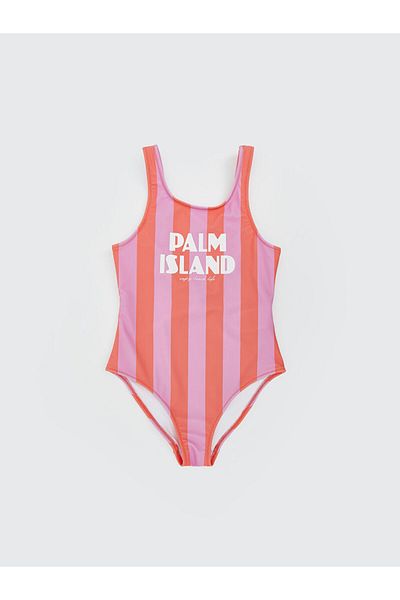 LC Waikiki Pink Quick Dry Uv Protection Girls Swimsuit