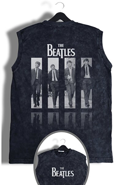 Fuddy Moda Tricou vintage fără mâneci cu decolteu rotund, lavabil, cu imprime...