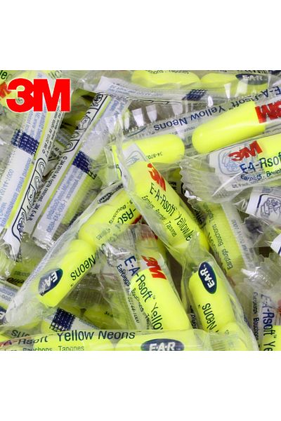 3M 20 Pairs Noise-canceling Earplugs 312-1250 Sound-isolating Earplugs Sleeping Learning Factory Noi
