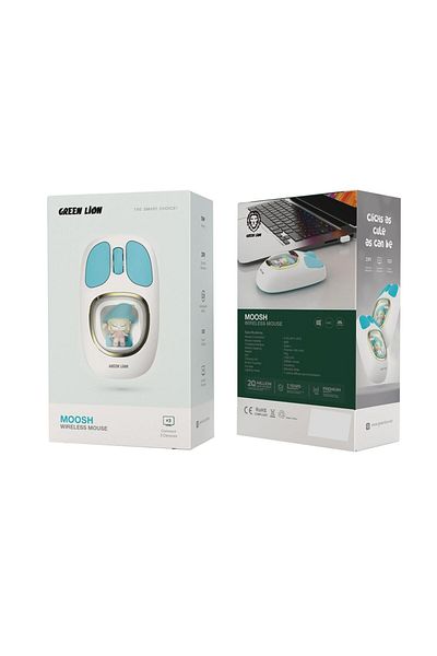Green Lion Moosh Wireless Mouse with 7-Color Diffuse Lighting