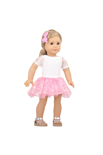 Choice فستان ترتر CL-0188 ملابس دمية لدمية مولودة جديدة مقاس 17 بوصة و43 سم، دمية رائعة لحفلات لم الشمل