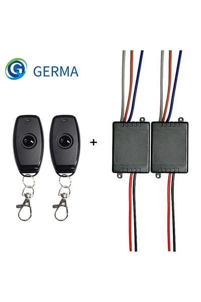 Choice 2 RC and 2 Receiver GERMA 433Mhz Universal Wireless Remote Control Switch DC 12V 24V 1CH relay Recei