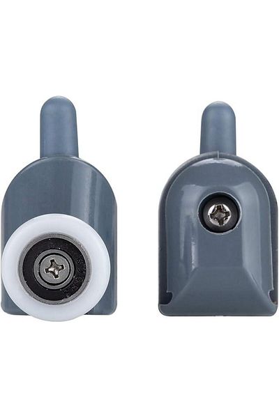 BOEM Set of 8 shower cabin rollers, ABS/Alloy, 25 mm, Grey