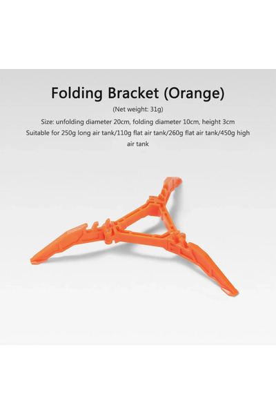 Choice حامل خزان غاز للتخييم في الهواء الطلق برتقالي قطعة واحدة خفيف الوزن قا...