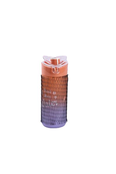 Elit Elit81 Motivational Glass Drinking Bottle Purple Orange Bpa Free 500ml