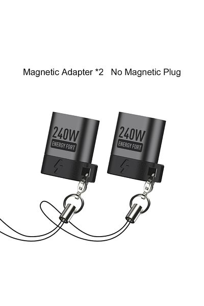 Choice Adapter x 2 240W Magnetic Right Angle USB C Male to USB C Female Adapter 90 Degree PD3.0 Fast Chargi