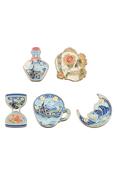 Choice TUTZ696 سلسلة كرتونية لطيفة مكونة من 3 إلى 5 قطع/مجموعة دبابيس مينا أي...