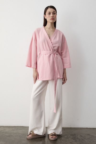 Laluvia Rosa Kimono mit Innenbund - 5383