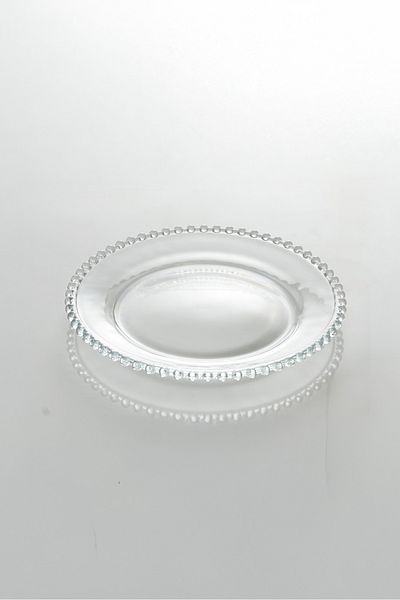Perotti Beaded 6-Piece 20 cm Glass Cake Plate