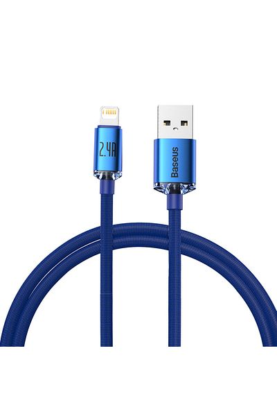 Baseus 1.2m Blue Baseus USB Cable For iPhone 14 13 12 Pro Max X XR XS 8 7 6s 6 iPad Fast Data Charging Char