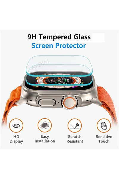 Choice 2Pcs Watch Ultra 49mm 2Pcs Tempered Glass Film For Apple Watch Ultra 2 49mm With Alignment Tool Scre