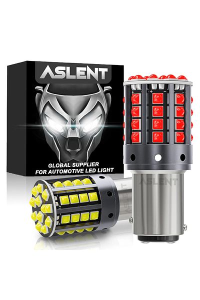 Choice 1157 Bay15d P21/5w أصفر كهرماني 2x 1157 Bay15d P21/5w 1156 Ba15s P21w Bau15s Py21w LED 3030 44smd Wy