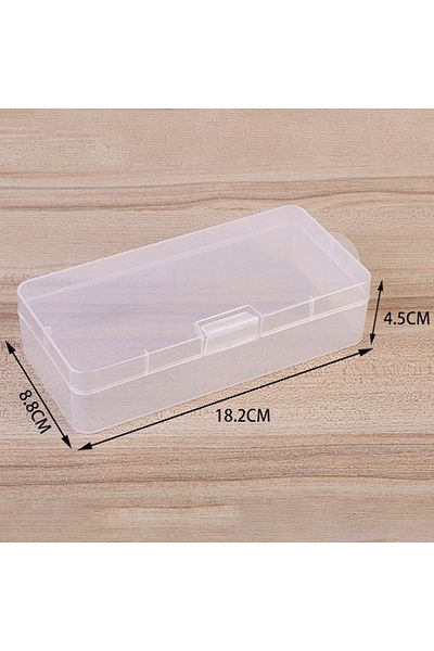 Choice 18 8 4 cm Transparent Plastic Cosmetics Hardware Parts Jewelry Storage Case Container Packaging Bo