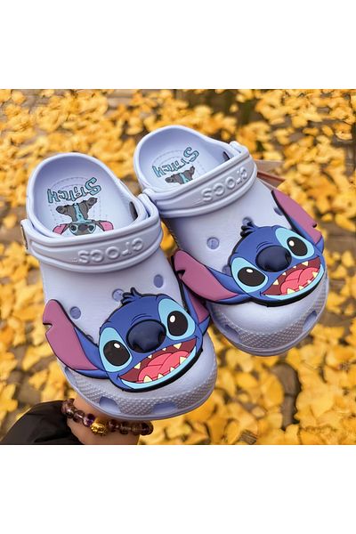 HEROCROSS J2 A New Disney Cartoon Anime Lilo & Stitch Cro Boys Girls Adult Casual Beach Non-slip Breathable Fa