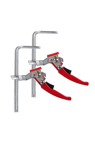 ALLSOME 2PCS Allsome 2PCS 160x60mm Quick Guide Rail Clamp Carpenter F Clamp Quick Clamping For MFT and Guide