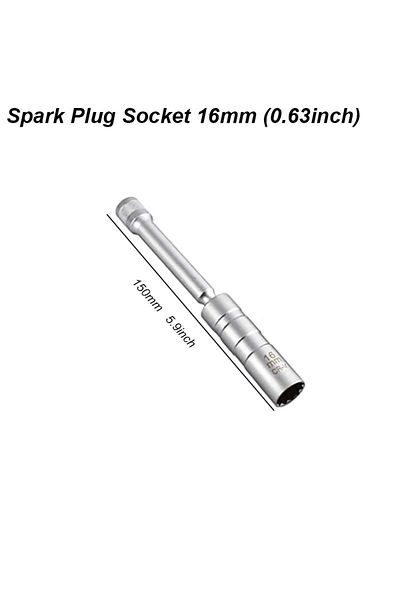 Choice Spark Plug Key B Magnetic Spark Plug Socket Key Wrench Adapter Swivel Long Extension Install Replace