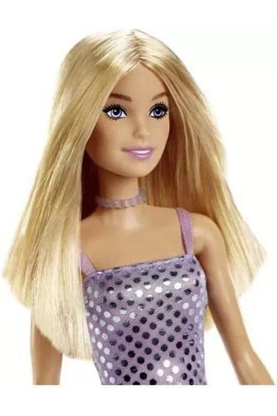 Barbie BARBIE DOLL BRIGHT OUTFIT BLONDE WITH PURPLE DRESS