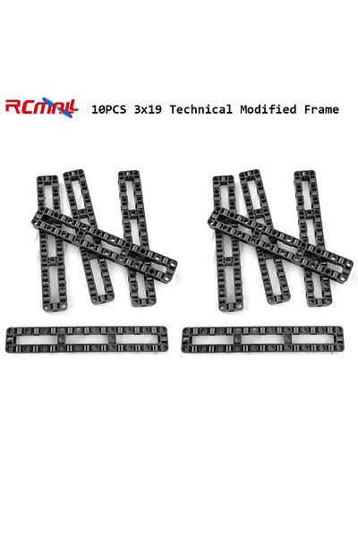 Choice 10PCS 3x19 Technical Modified Frame Thick Hole Arm Center Beam MOC Parts for Legoeds 67491 637702...