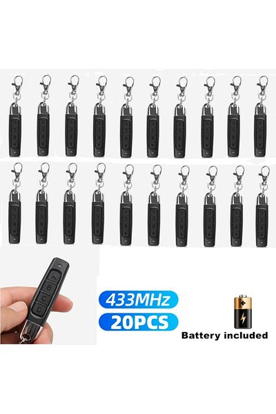 Kebidumei 20PCS ABCD Type 433mhz Wireless Remote Control 433.92Mhz Receiver Module RF Transmitter Electric Clo