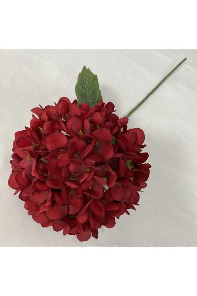 Choice 1pcs Wine red Artificial Flowers Cheap Silk Hydrangea Bride Bouquet Wedding New Year Decoration Hom
