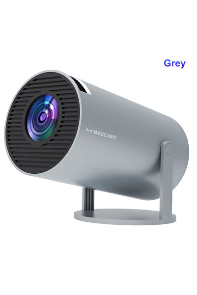 Choice5 جهاز عرض مغناطيسي مكعب رمادي اللون، قابس أمريكي HY300 Pro، يدعم دقة 8...