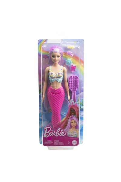 Barbie MERMAID DOLL WITH PURPLE HAIR AND PINK TAIL