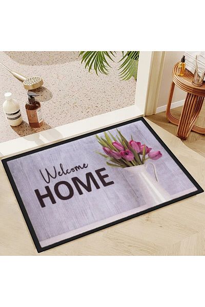 Choice 40cmx60cm Pink VIKAMA 40*60CM 3D Wood Grain Flower Floor Mat Entrance Door Mat Foot Mat Valentine's