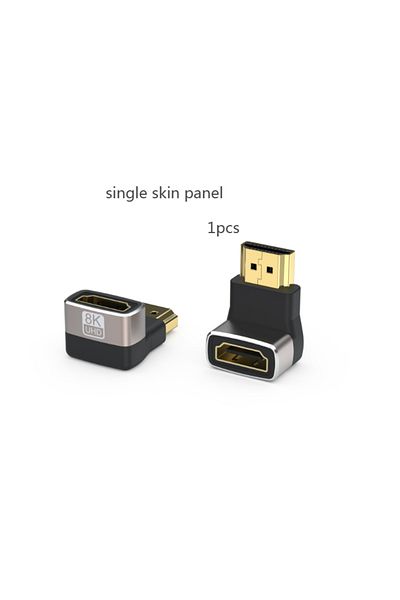 Choice محول HDMI 8k M-F90 بزاوية 90 و270 درجة، HDMI 2.1 8K@60hz 2.0 4K@120hz 2K زاوية قائمة HDMI ذكر إلى Fa